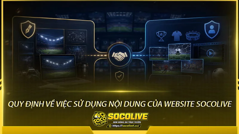 Quy định về việc sử dụng nội dung của Website Socolive