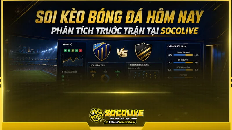 Chuyên mục soi kèo bóng đá Socolive tập trung phân tích trước trận đấu 