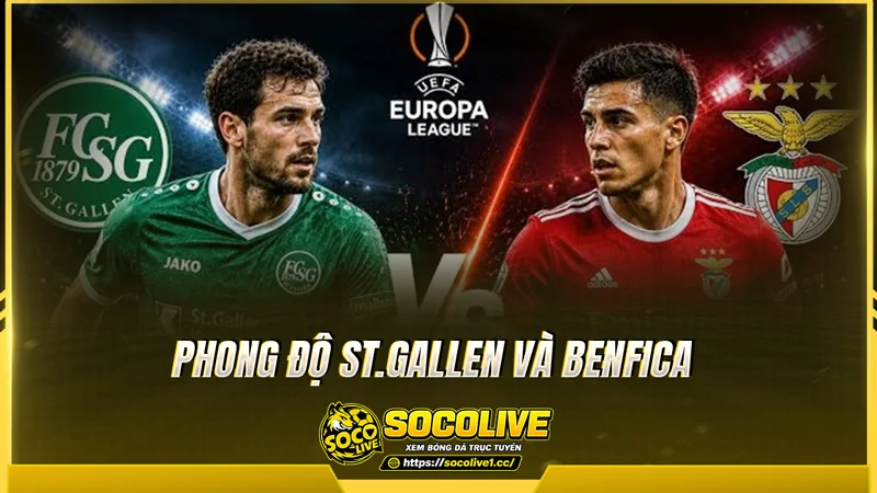 Phong độ St.Gallen và Benfica được Socolive tổng hợp Phong độ St.Gallen và Benfica được Socolive tổng hợp