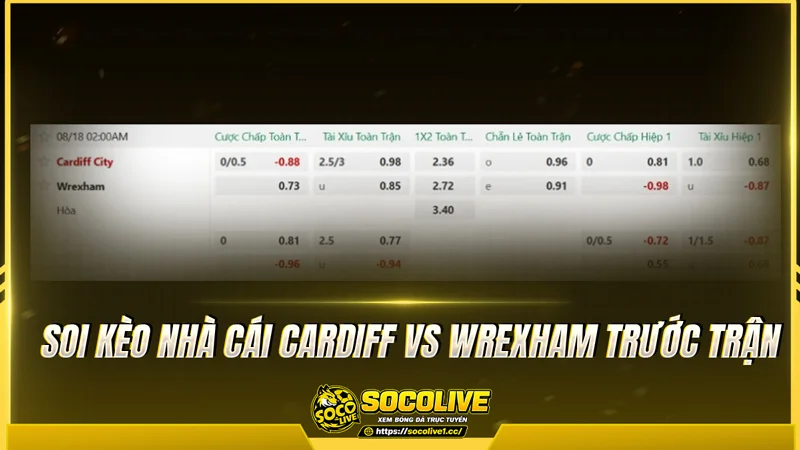 Soi kèo nhà cái Cardiff vs Wrexham trước trận Soi kèo nhà cái Cardiff vs Wrexham trước trận