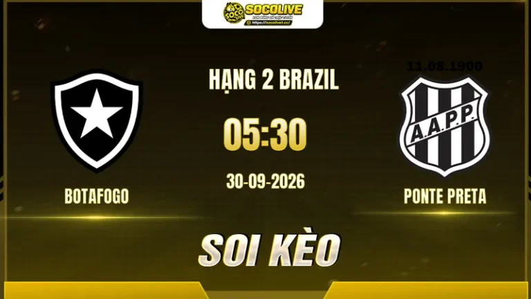 Soi kèo Botafogo vs Ponte Preta, 05h30 ngày 30/9: Chủ nhà thắng đậm