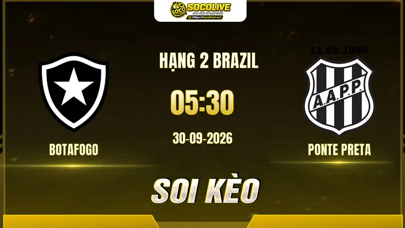 Các chuyên gia Socolive soi kèo Botafogo vs Ponte Preta trước giờ bóng lăn